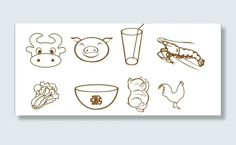 食材矢量图图片cdr矢量模版下载