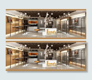 时尚女装门面店内装修设计图片