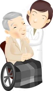 卡通医院医生护士医疗png背景素材