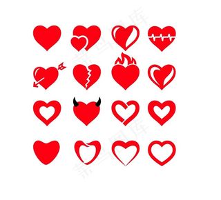 爱心矢量图