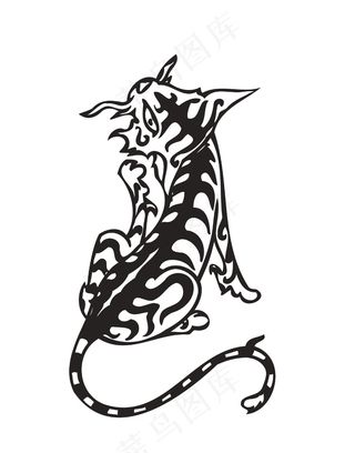 动物简笔插画动物剪影