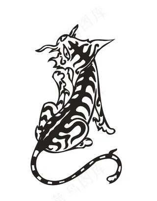 动物简笔插画动物剪影