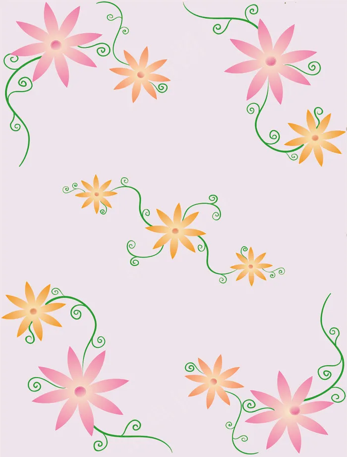清新小花朵背景