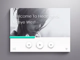 音乐播放器UI界面设计素材