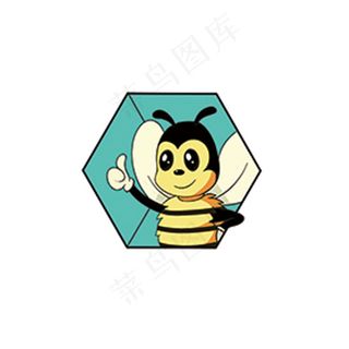 可爱蜜蜂logo