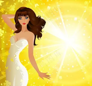 激情舞蹈的女孩图片