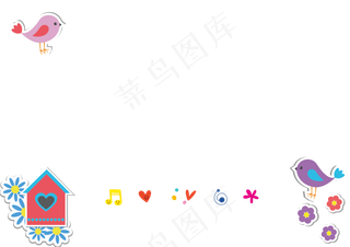 卡通幼儿园课程表模板