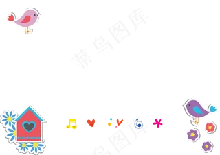 卡通幼儿园课程表模板