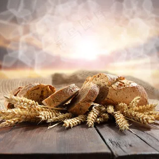 小麦上的面包