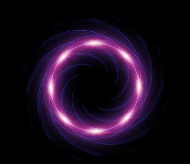 旋转光束PSD模板素材 PS特效分...