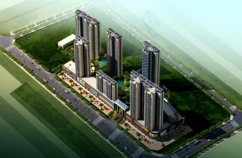 高档小区鸟瞰图图片 高档小区鸟瞰图图片