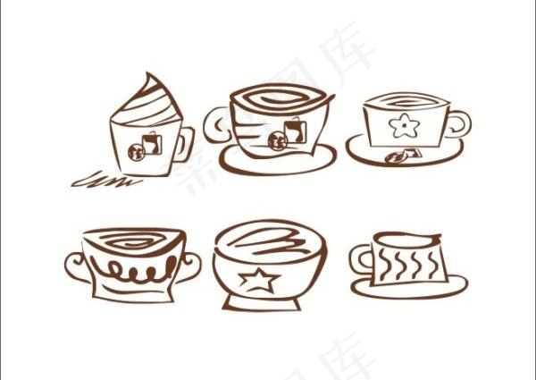 咖啡LOGO矢量素材cdr矢量模版下载