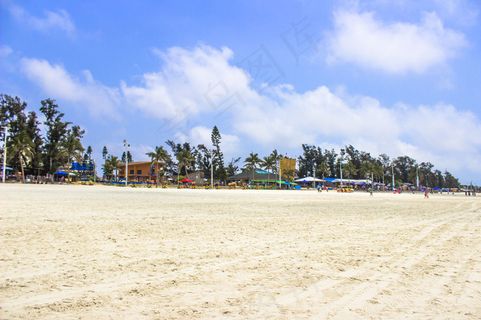 北海银色沙滩图片