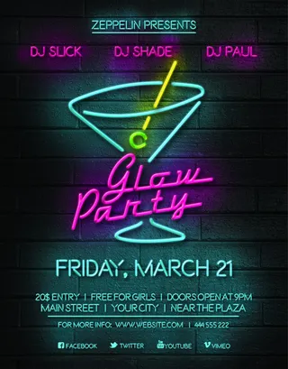 纯英文酷炫创意海报ＰＳＤ