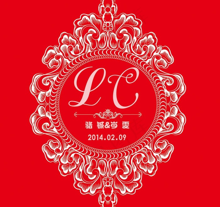 婚礼logo图片psd模版下载
