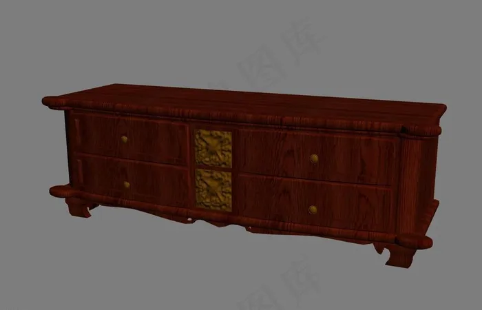 电视柜模型图片