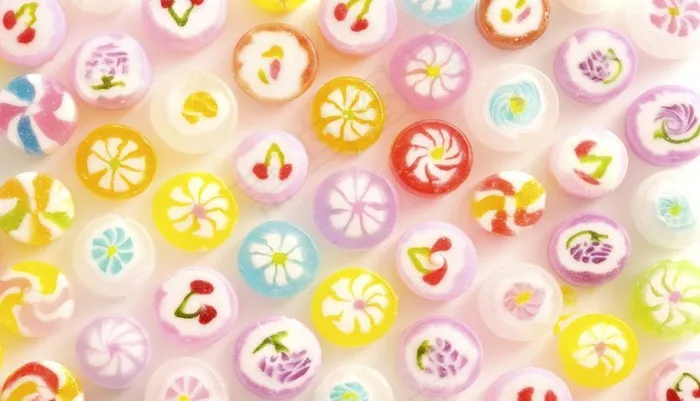 七彩糖果图片
