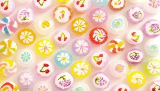 七彩糖果图片