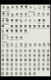 颓废涂鸦风格图标