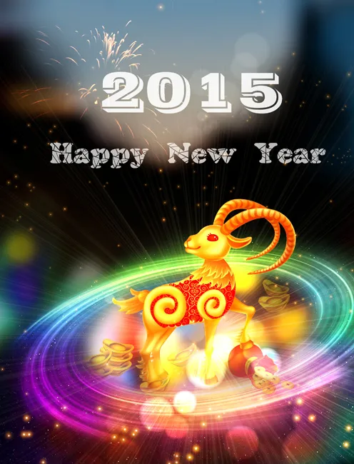 新年海报 高清PSD下载 2015(2480X3252(DPI:300))psd模版下载