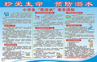 防溺水板报设计