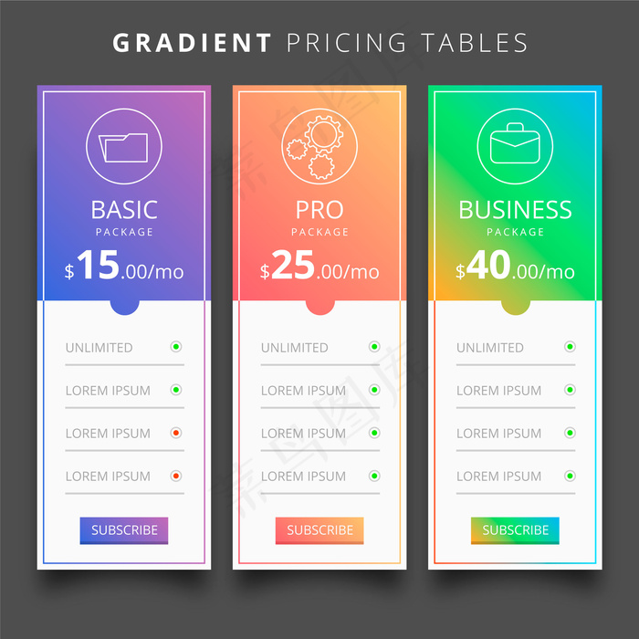 明艳渐变色底纹移动端结算页面