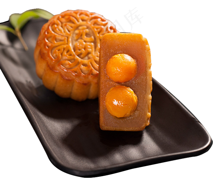 中秋节月饼灯笼月亮背景PNG素材