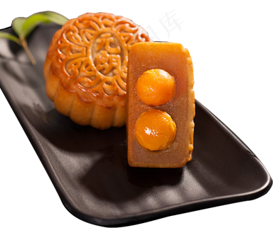 中秋节月饼灯笼月亮背景PNG素材