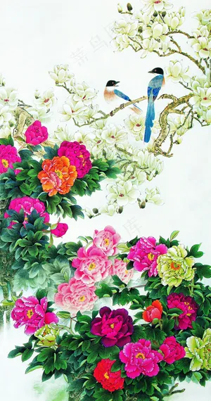 花鸟工笔画 花鸟工笔画