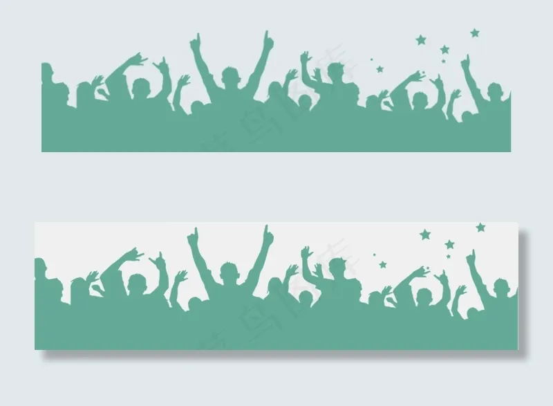 商务人士人群卡通小人免扣PNG元素