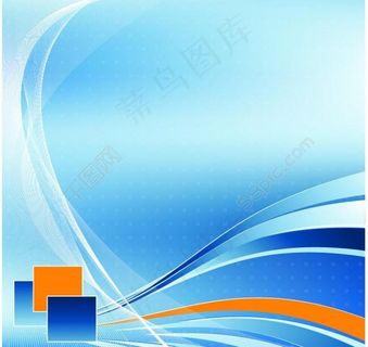 蓝色动感线条方块图片