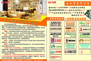 装修一站式服务 建材装宣传单图片