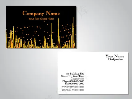 高档大气精致简洁名片设计模板