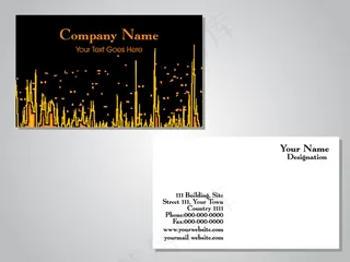 高档大气精致简洁名片设计模板