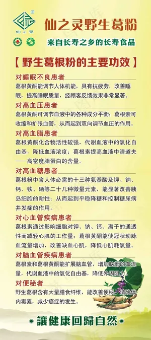 仙之灵野生葛粉大海报