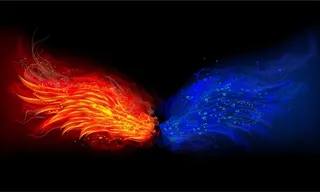 火焰翅膀素材透明底