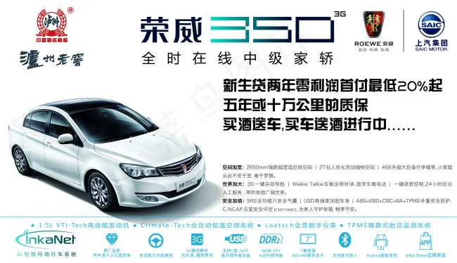 荣威350单透(3321X1915(DPI:76))psd模版下载