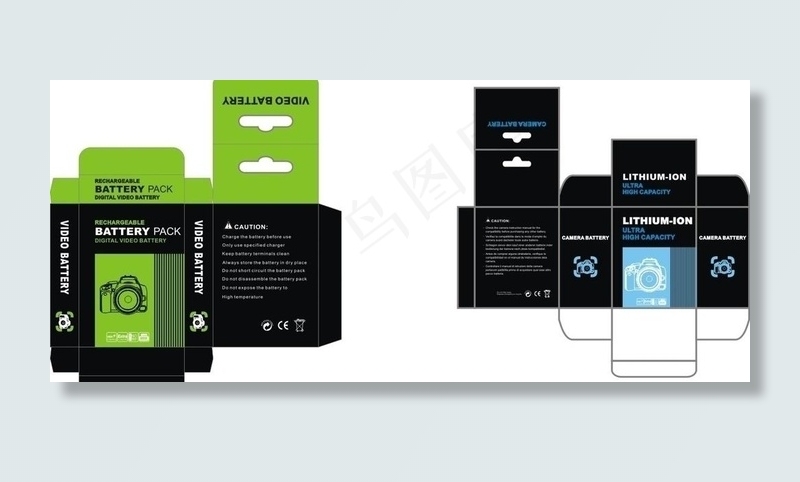 照相机包装设计图片cdr矢量模版下载