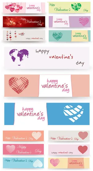 可爱心形卡片背景底图矢量素材