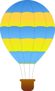 蚜水平条纹的热气球的剪辑艺术