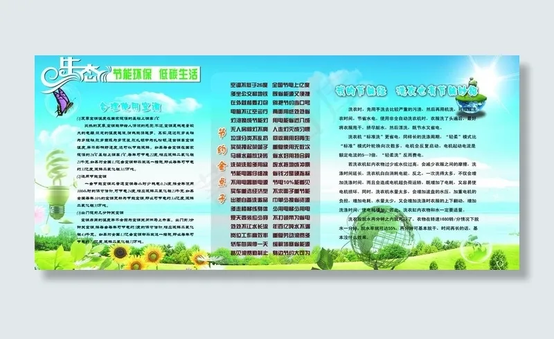 节能环保展板图片
