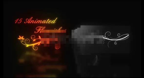 黑色背景特效视频素材