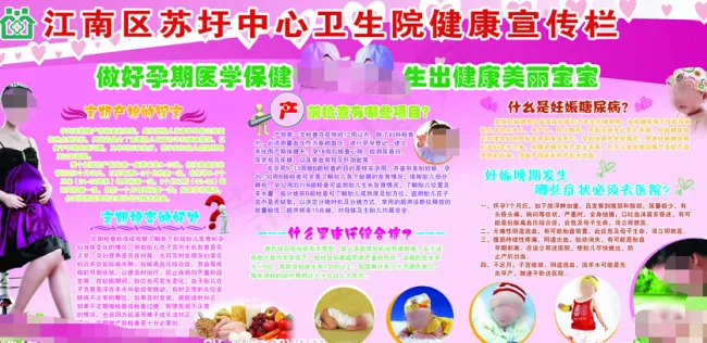 产前检查科宣传栏PSD(6803X3402(DPI:72))psd模版下载