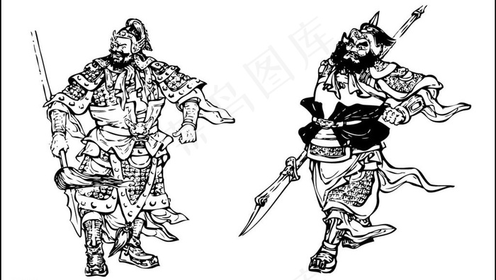 三国图片ai矢量模版下载