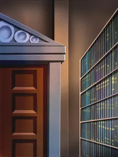 图书架绘画 图书架绘画