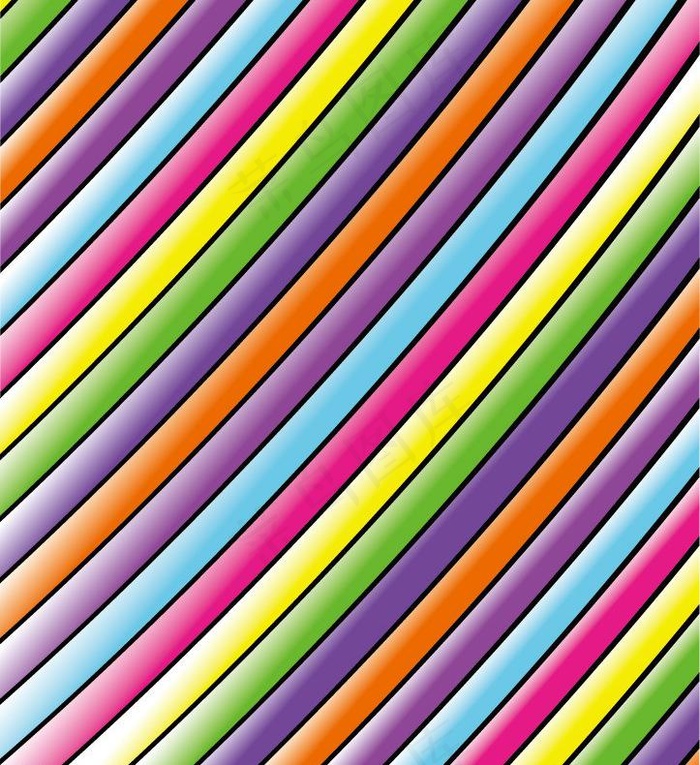 彩条图案 彩色条图片ai矢量模版下载