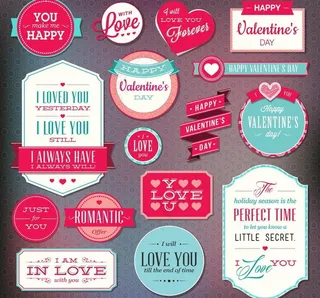 情人节标签图片