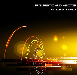 炫丽科技光效背景矢量素材图片