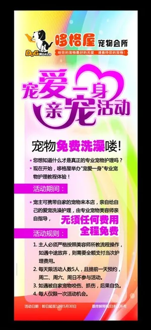宠物海报图片