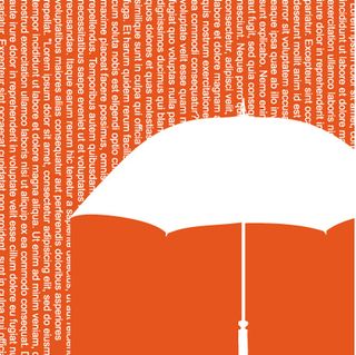 雨伞字体排版背景素材